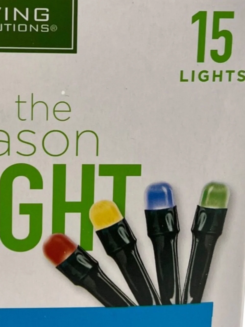 Living Solution 15 Multicolor Mini LED Lights Indoor Light Set 5ft Battery power